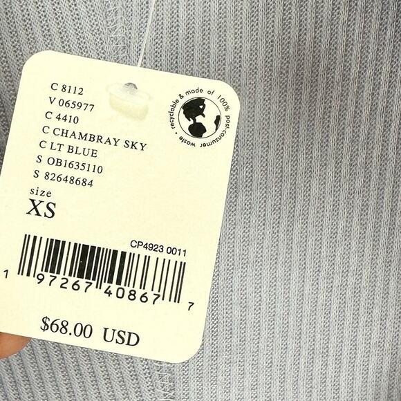 Free People Hold Me Close Wrap Top Long Sleeve Ribbed Balletcore Pilates XS NWT - Picture 5 of 11